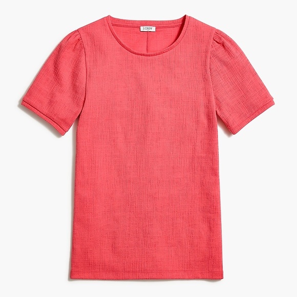 NWT J Crew Textured puff-sleeve top XS - Picture 7 of 10